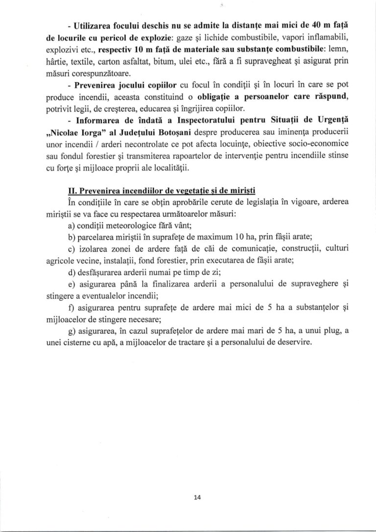 preveniea incendiilor de vegetatie
